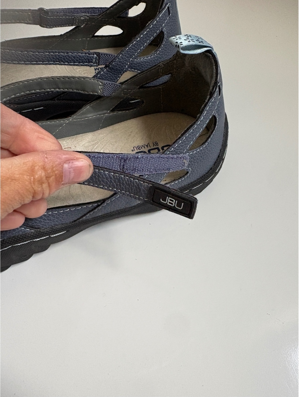 JBU | Women’s Wildflower Mary Jane Dusty Blue Flat SandalSize 11 - Picture 5 of 8